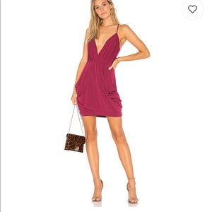 BCBGeneration hot pink draped dress